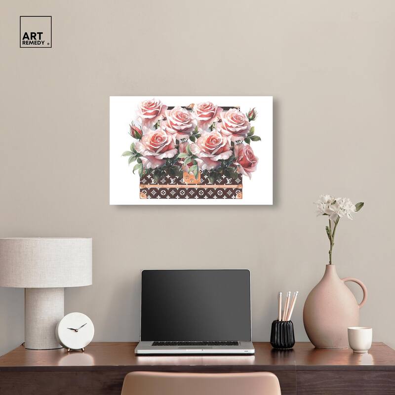 Doll Memories - Stylish Roses Canvas by Art Remedy, Gallery Wrapped