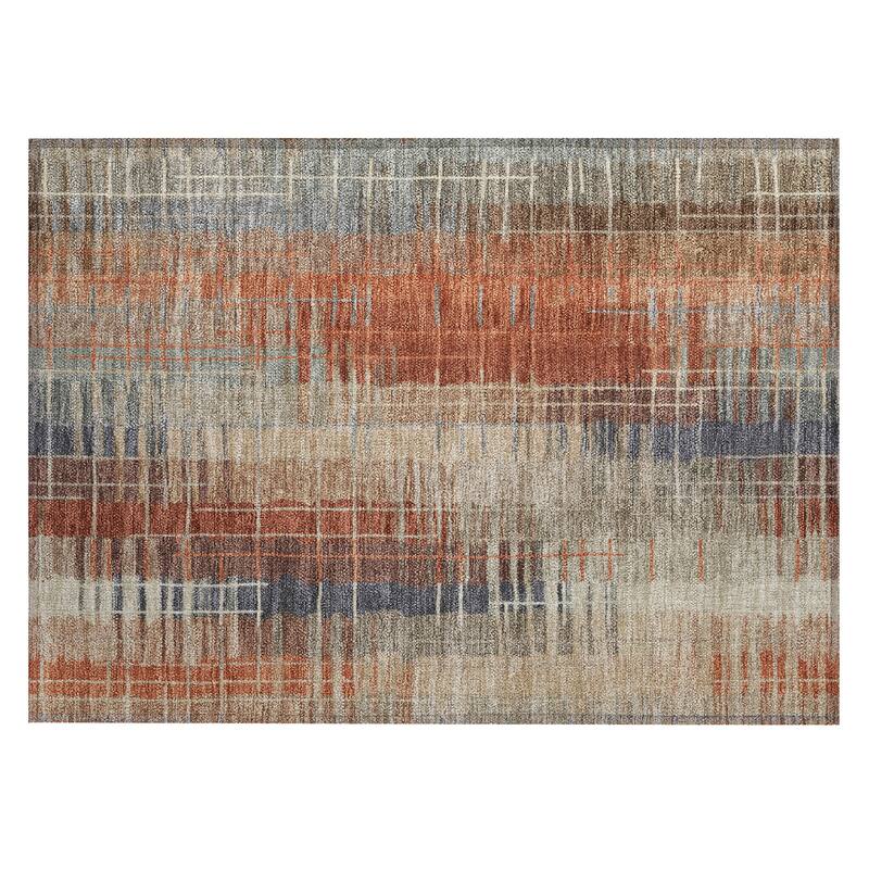 Machine Washable Indoor/ Outdoor Contemporary Aaron Chantille Rug