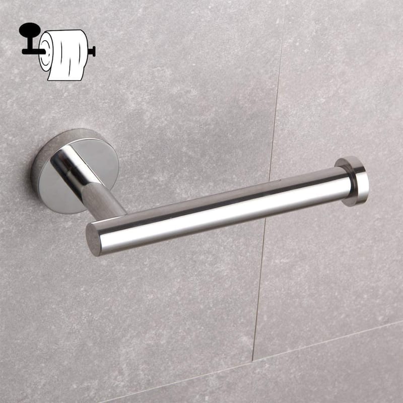 Wall Mounted Toilet Paper Holder - Polished Chrome