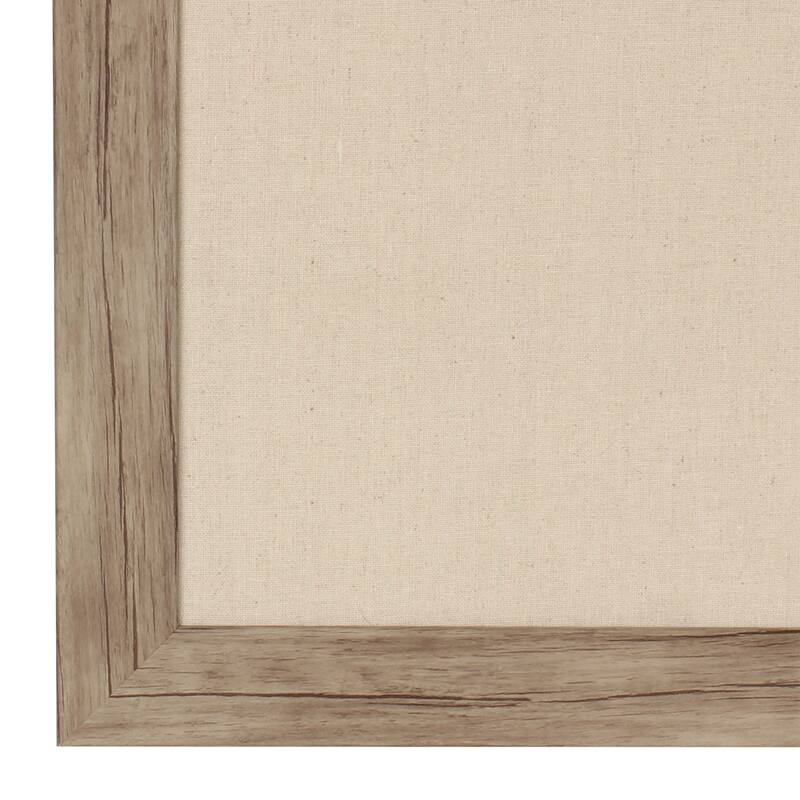 DesignOvation Beatrice Framed Linen Fabric Pinboard