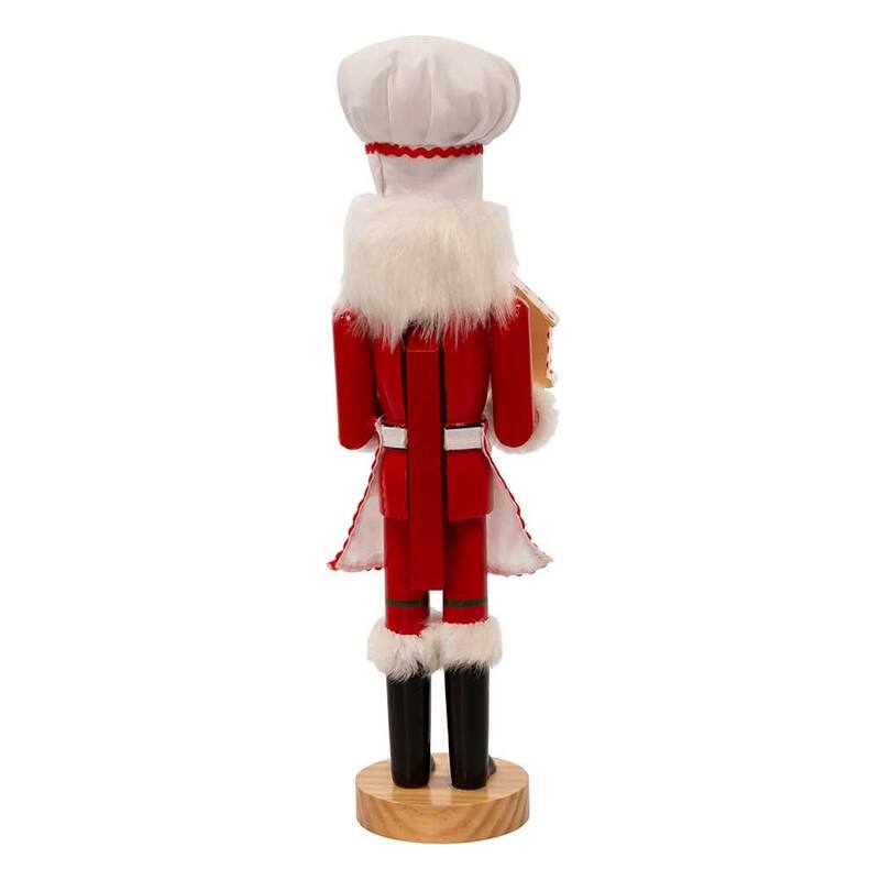 Kurt Adler 15-Inch Wooden African American Chef Nutcracker - Multicolored