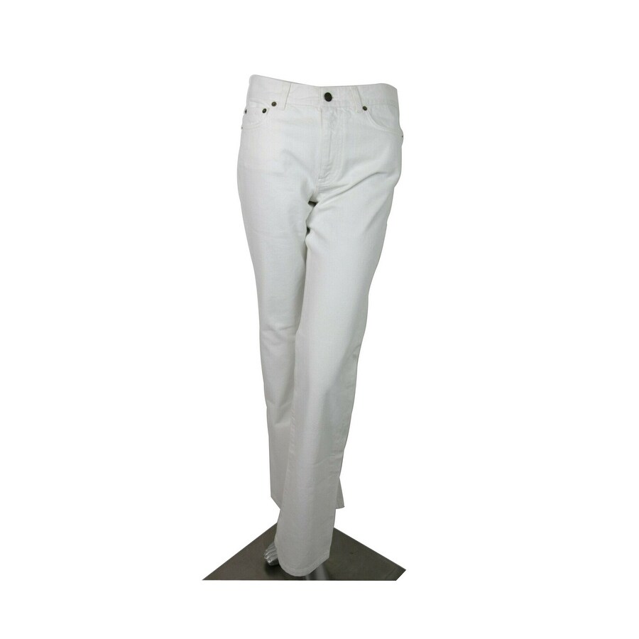 saint laurent white jeans