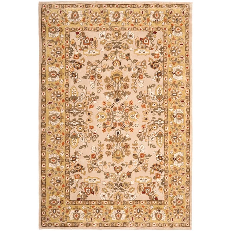 SAFAVIEH Handmade Total Performance Nere Oriental Rug - 3' x 5' - Ivory/Gold