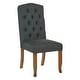 preview thumbnail 4 of 4, Jessica Fabric Tufted Dining Chair