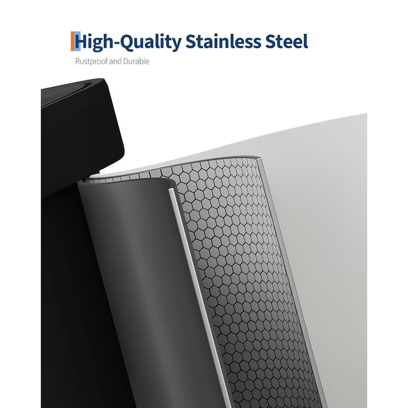 21 Gal Step-on Stainless Steel Trash Can with Soft-Close Lid for Home, Kitchen, Office