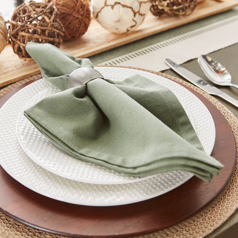 DII Solid Cotton Napkin Set/6