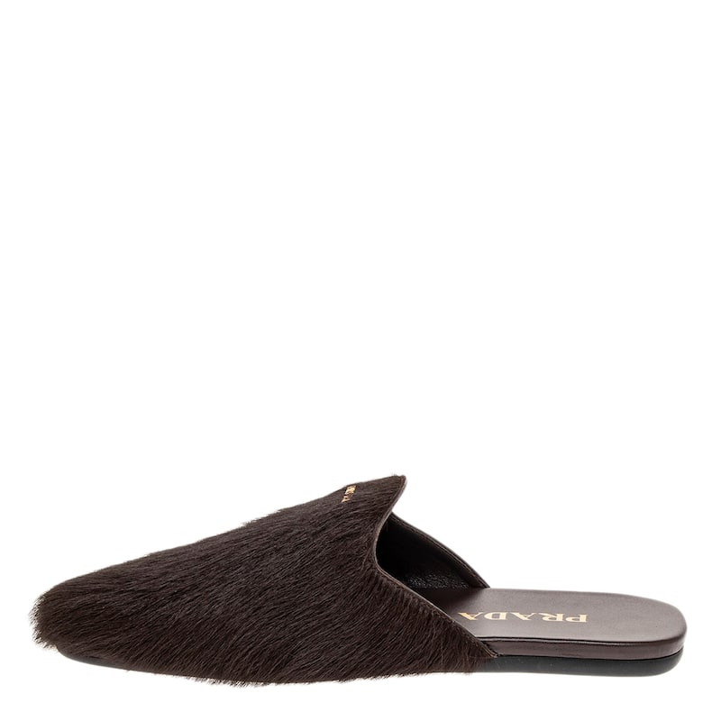 Prada Haircalf Slippers