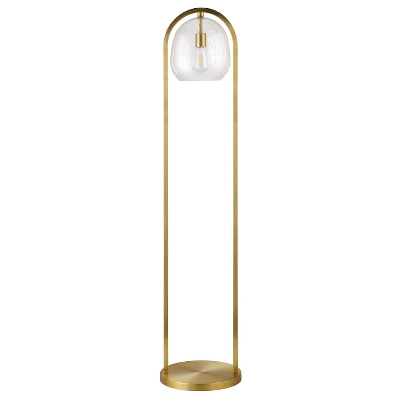 Sydney 64" Floor Lamp with Seeded Glass Shade