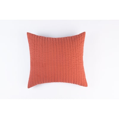 Twain Sham, Brick/Charcoal, Euro