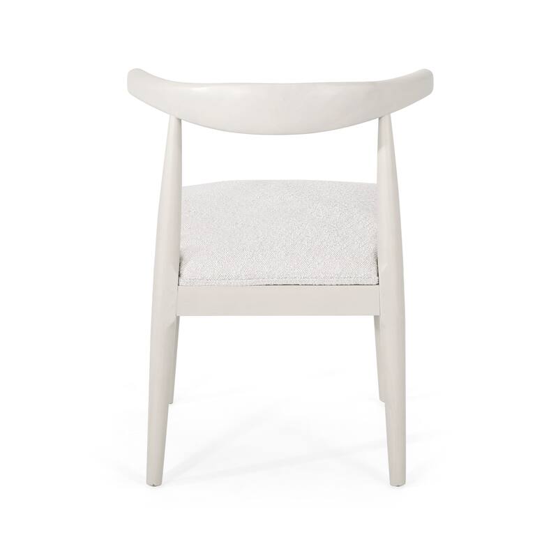 Cortina Fabric and Rubberwood Dining Chairs (Set of 2) by Christopher Knight Home