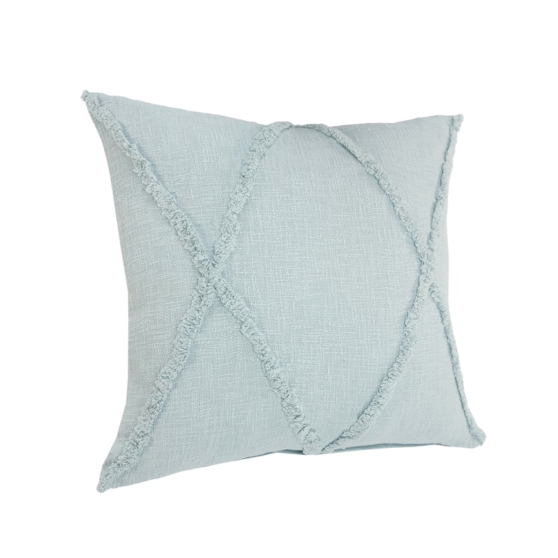 Sevita Flatwoven Cotton Throw Pillow, Set of 2 - Light Blue
