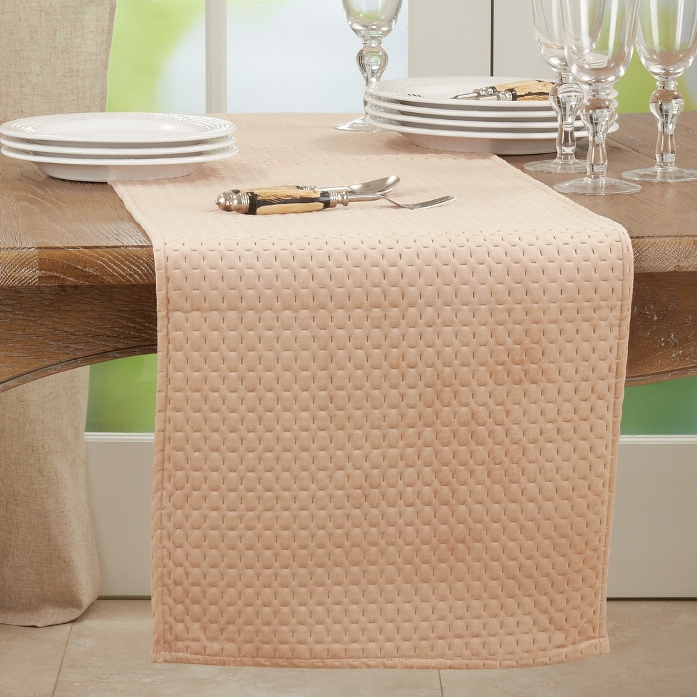 Long Table Runner With Pinsonic Velvet Design