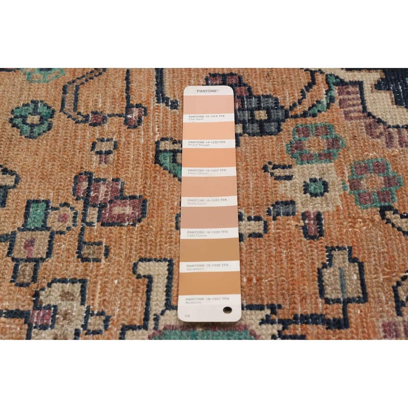 ECARPETGALLERY Hand-knotted Anatolian Vintage Copper Wool Rug - 3'2 x 10'1