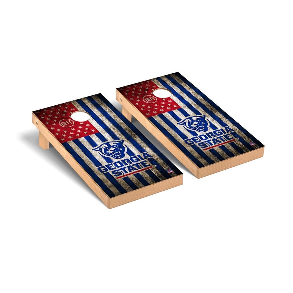 Georgia State University Panthers Cornhole Board Set - OHT Vintage Flag Version