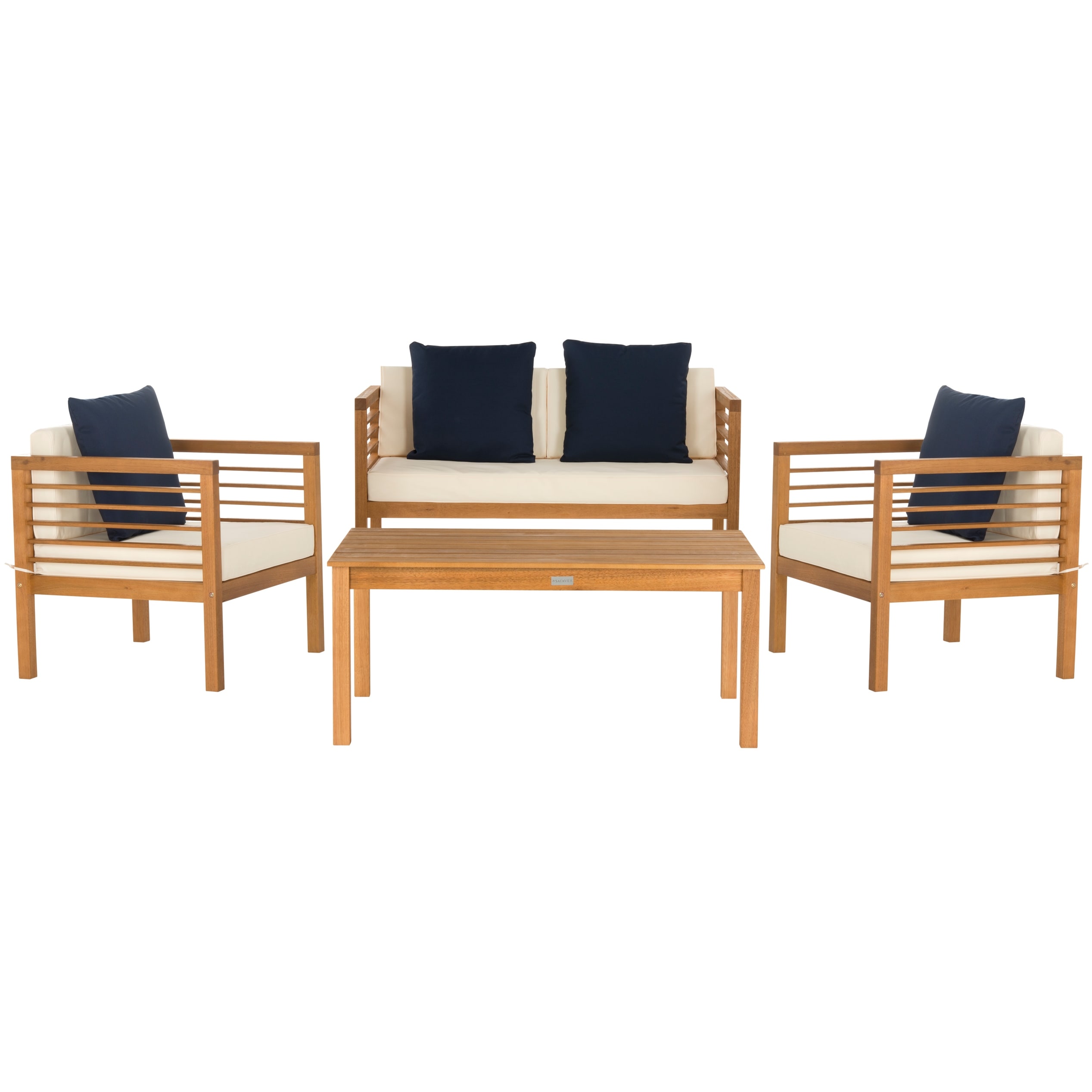 Safavieh alda 4 piece outdoor set with cheap accent pillows