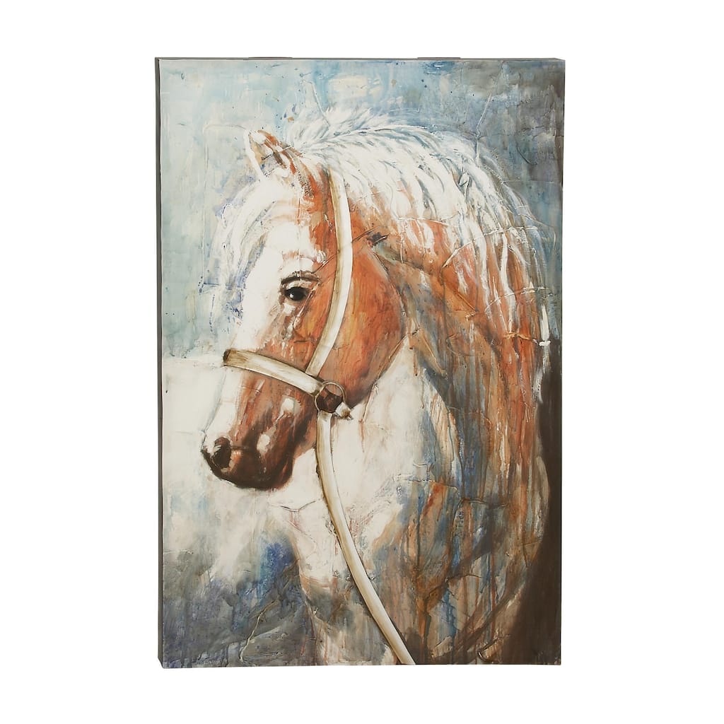Canvas Horse Wall Art - Brown - Roche River Decor