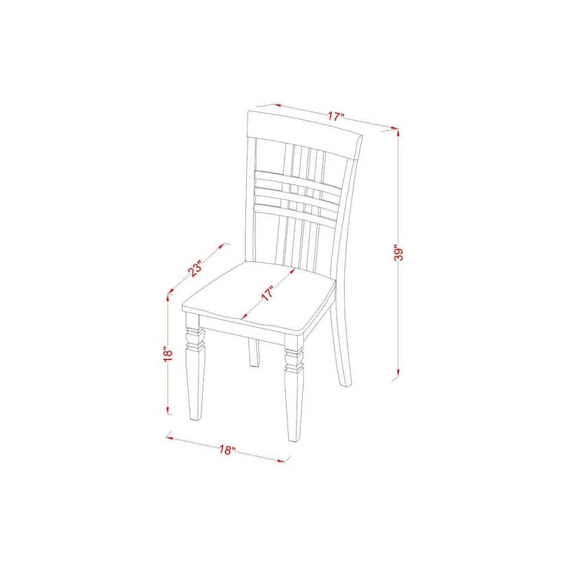 Kitchen Table Set with Chairs - 5 Piece Dining Room Set - Round Table & Dining Chairs