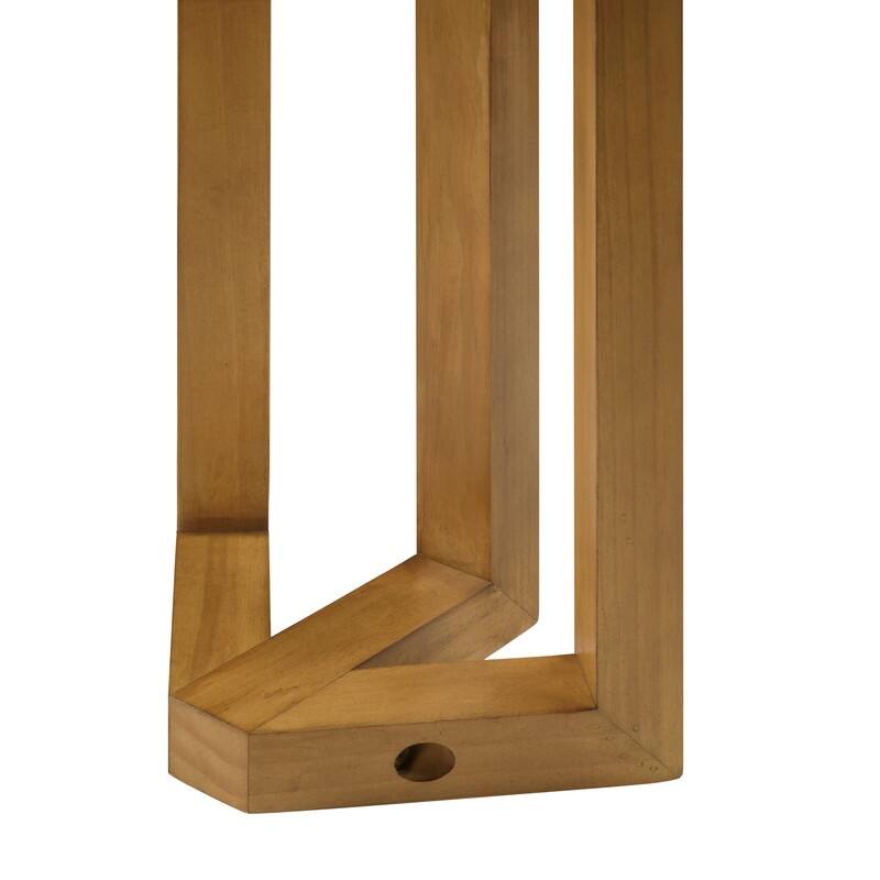 4-Piece Counter Height Dining Set, Solid Wood Kitchen Table with 3 Padded Stools