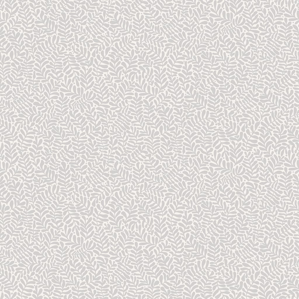 A-Street Prints Anna Light Grey Fern Trail Wallpaper