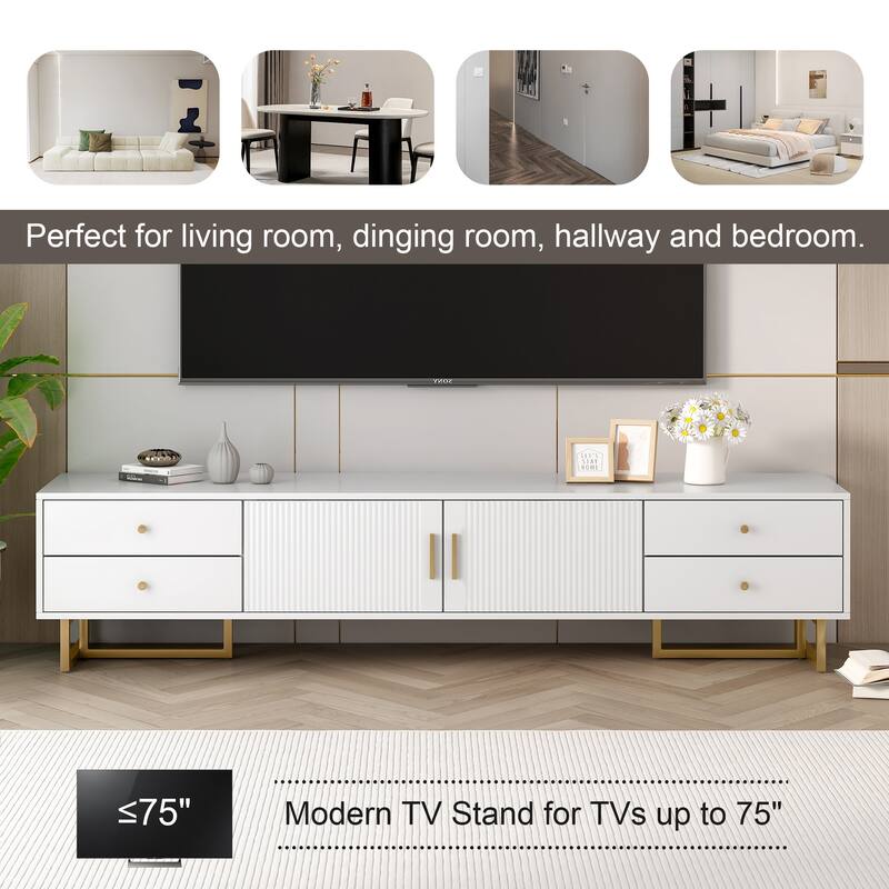 Entertainment Center TV Media Console Table