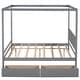 preview thumbnail 16 of 16, Full Size Canopy Platform Bed with Two Drawers - Modern Design, Storage Drawers, Suitable for Curtains