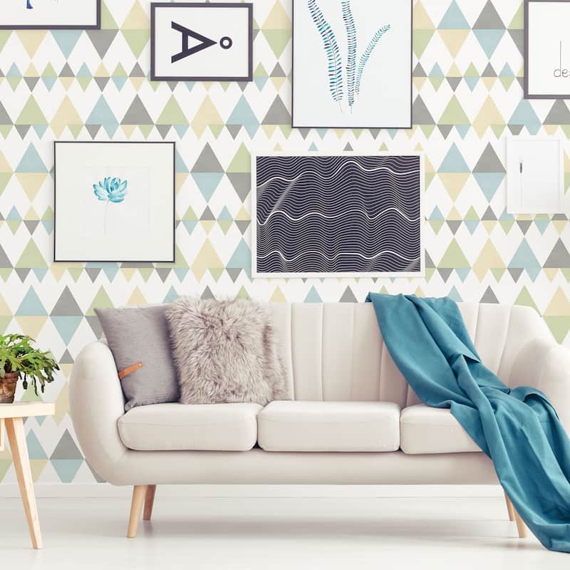 A-Street Prints Trilogy Multicolor Geometric Wallpaper