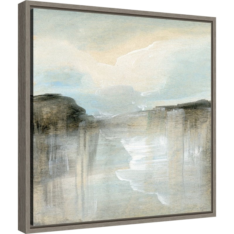 Quiet Beach by Karen Suderman (16 x 16 in.), Framed Canvas Wall Art ...