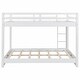 preview thumbnail 8 of 20, Wood Queen Size Bunk Bed with Ladder for Space-Saving and Easy Access