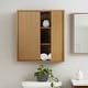 preview thumbnail 41 of 49, Teamson Home 22 in Wooden Bathroom Wall Cabinet, Wood Organizer for Bathroom, Kitchen, Laundry, Space Saving Furniture