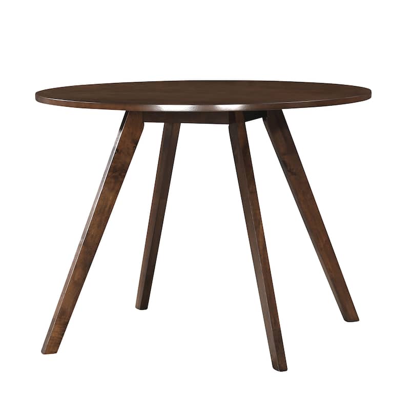 Isla 39.5" Round Wood Dining Table - Walnut
