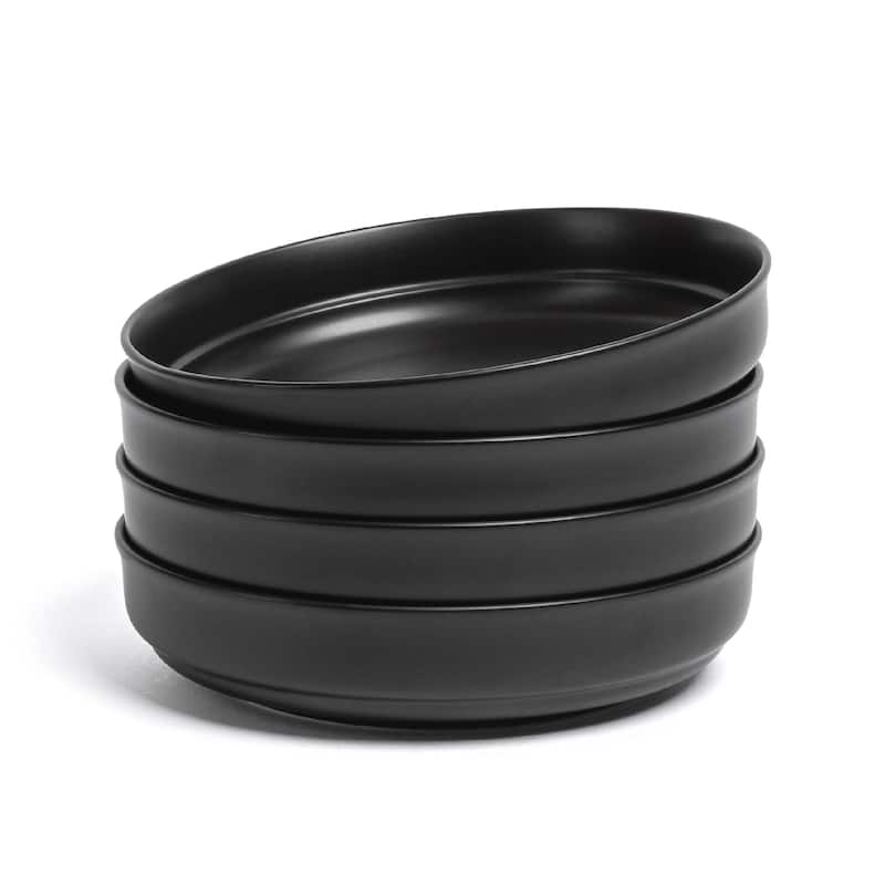 over&back Rimmed Semi-Matte Stoneware Dinner Bowls - 32oz