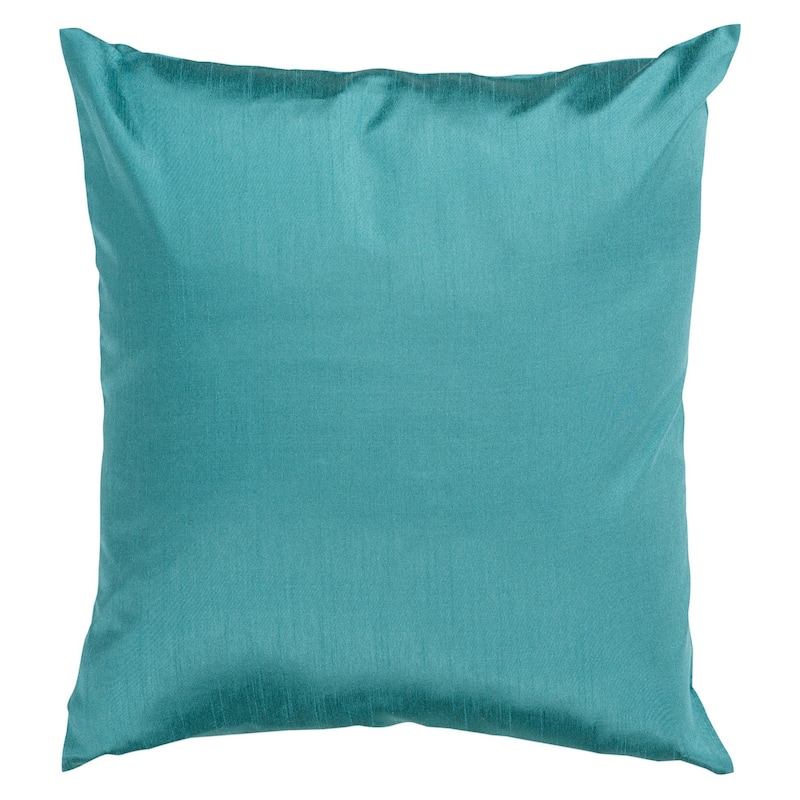 Artistic Weavers Decorative Chic 18-inch Square Solid Throw Pillow Cover with Poly Insert - Emerald