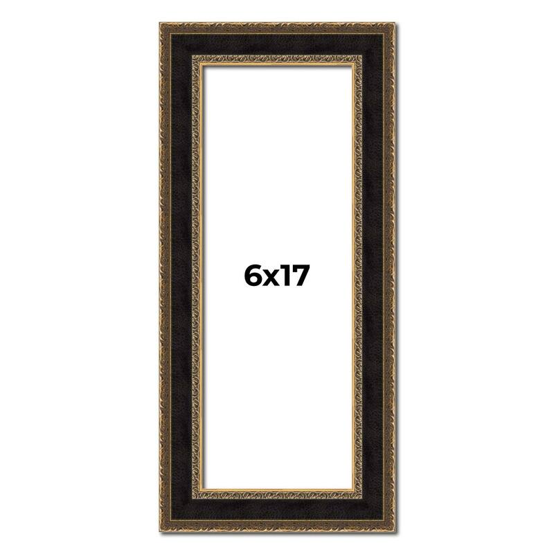 6x17 Frame Gold Antique Vintage Sold Wood Picture Frame | 1.75 Inch