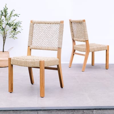 Cambridge Casual Lucia 2-piece Teak Outdoor Dining Chair