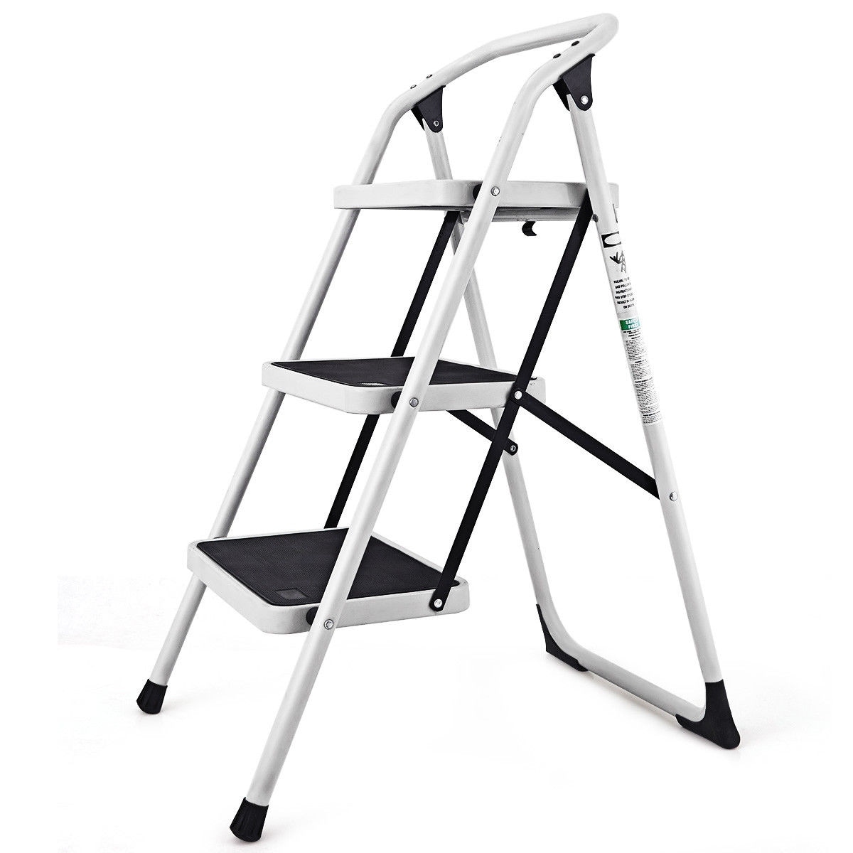Portret Illustreren Voorvoegsel Costway 3 Step Lightweight Ladder HD Platform Foldable Stool 330 LB - On  Sale - Overstock - 18094970