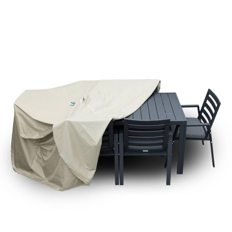 LeisureMod Chelsea Outdoor Rain Cover for 63" & 87" Patio Dining Set - Durable Furniture Cover