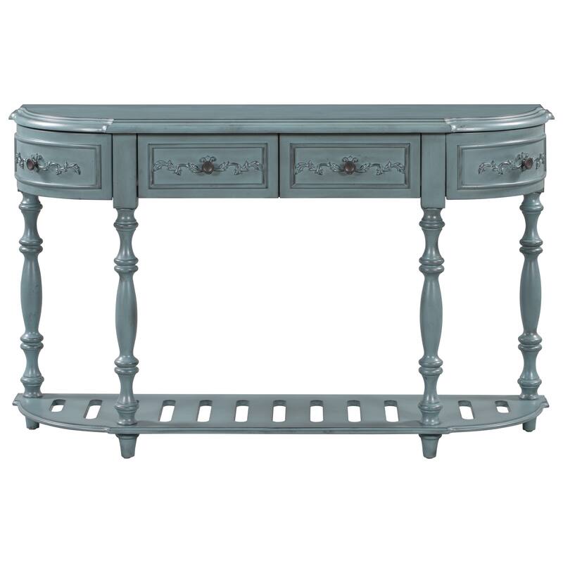 Modern and Contemporary Curved Console Table Sofa Table Entryway Table