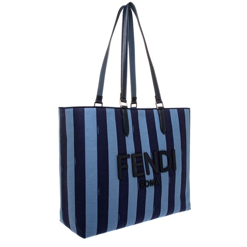 Fendi Pequin Jacquard Tote
