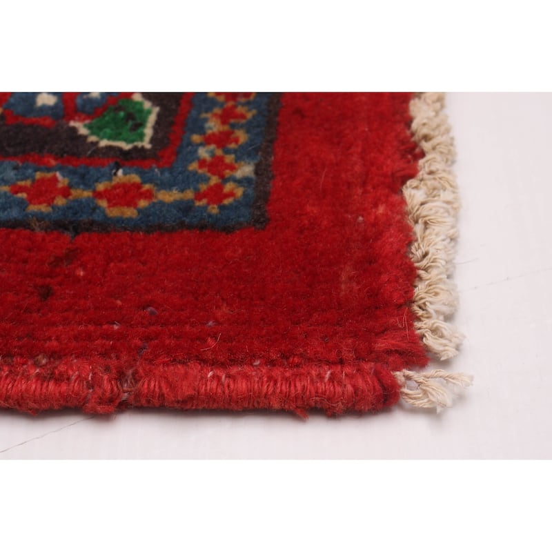 ECARPETGALLERY Hand-knotted Andelz Red Wool Rug - 3'6 x 10'4