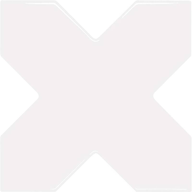 Apollo tile 5" x 5" Siena Glossy Pearl White Ceramic Tile (5.37 sq ft/case) - 27 Pack