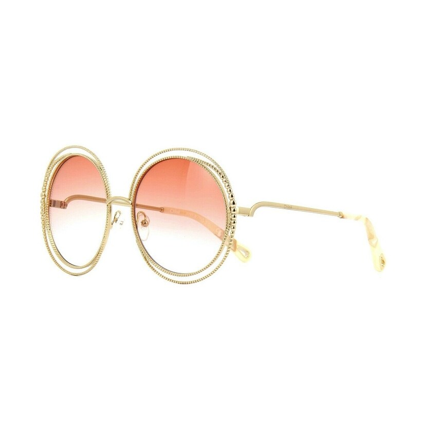 round sunglasses with chain