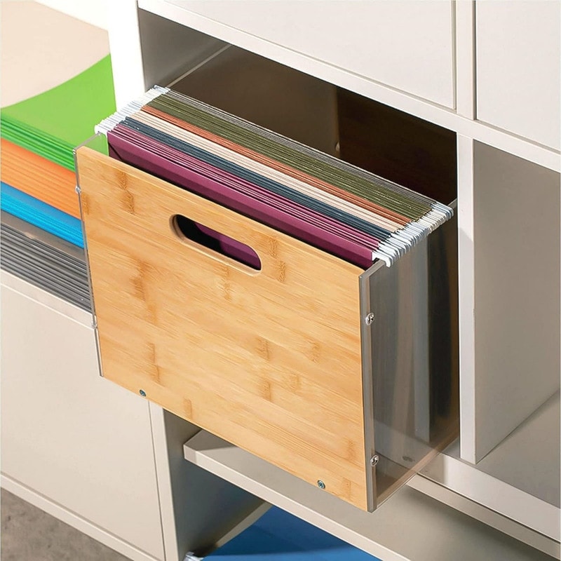 本棚・本収納 HUMAN MADE ACRYLIC FILE BOX SMALL Yellow 本棚・本収納