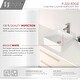 preview thumbnail 4 of 8, STYLISH Porcelain Square 15-inches Top Mounted Ceramic Vessel Bathroom Sink - 15" x 15" x 5.75"