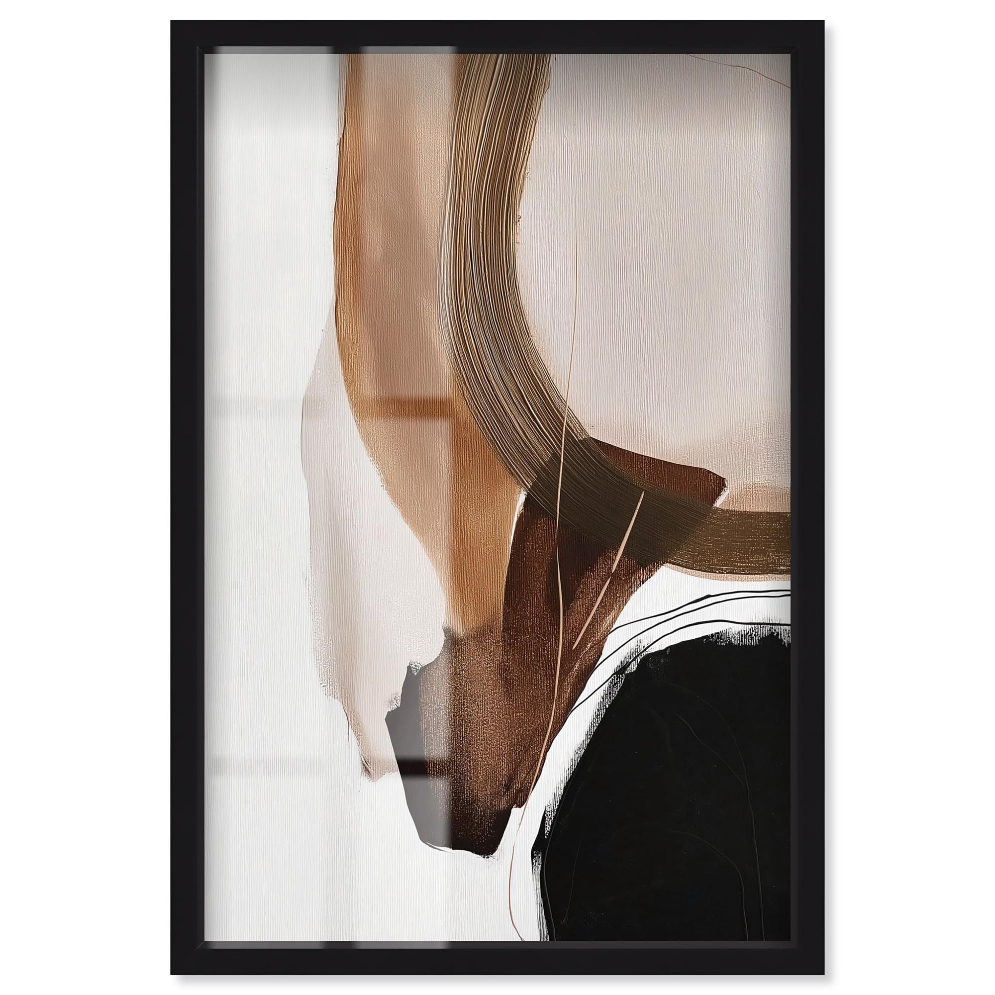 Earth Curve II Boho Decor Shadowbox Print by Art Remedy