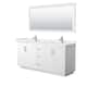 Option White, Nickel Trim, White Quartz Top