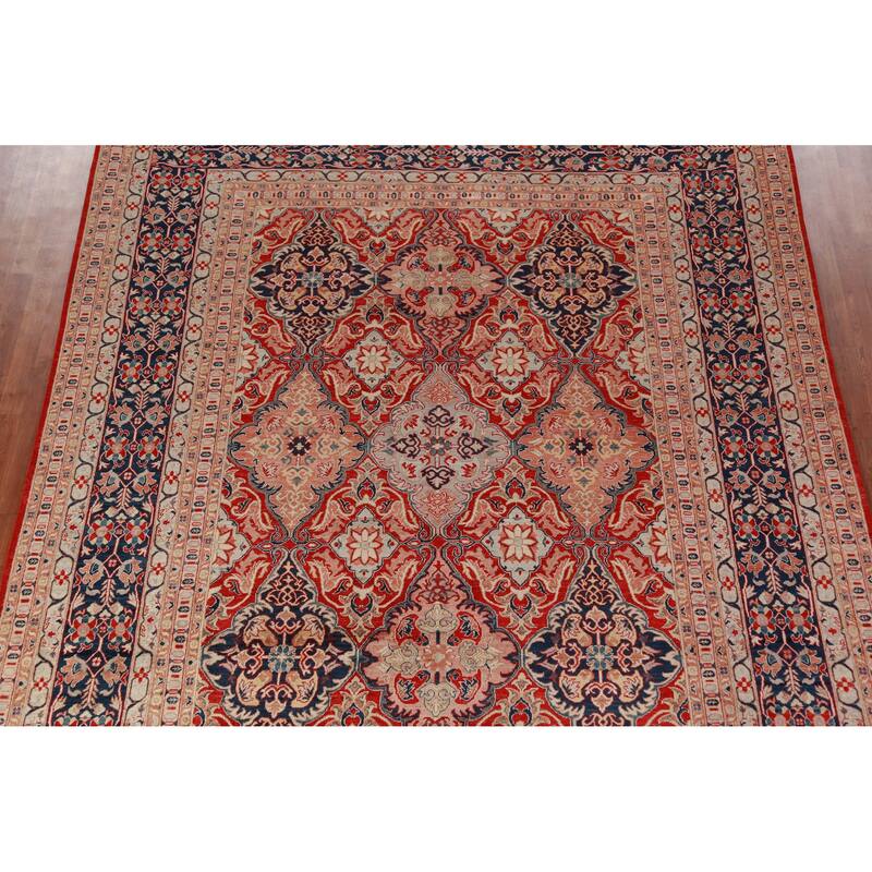 Vegetable Dye Ziegler Rug Handmade Traditional Wool Carpet - 9'0"x 12'2"