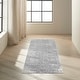 preview thumbnail 5 of 8, Calvin Klein Vapor Area Rug 2'2" x 7'6" Runner - Ivory/Black