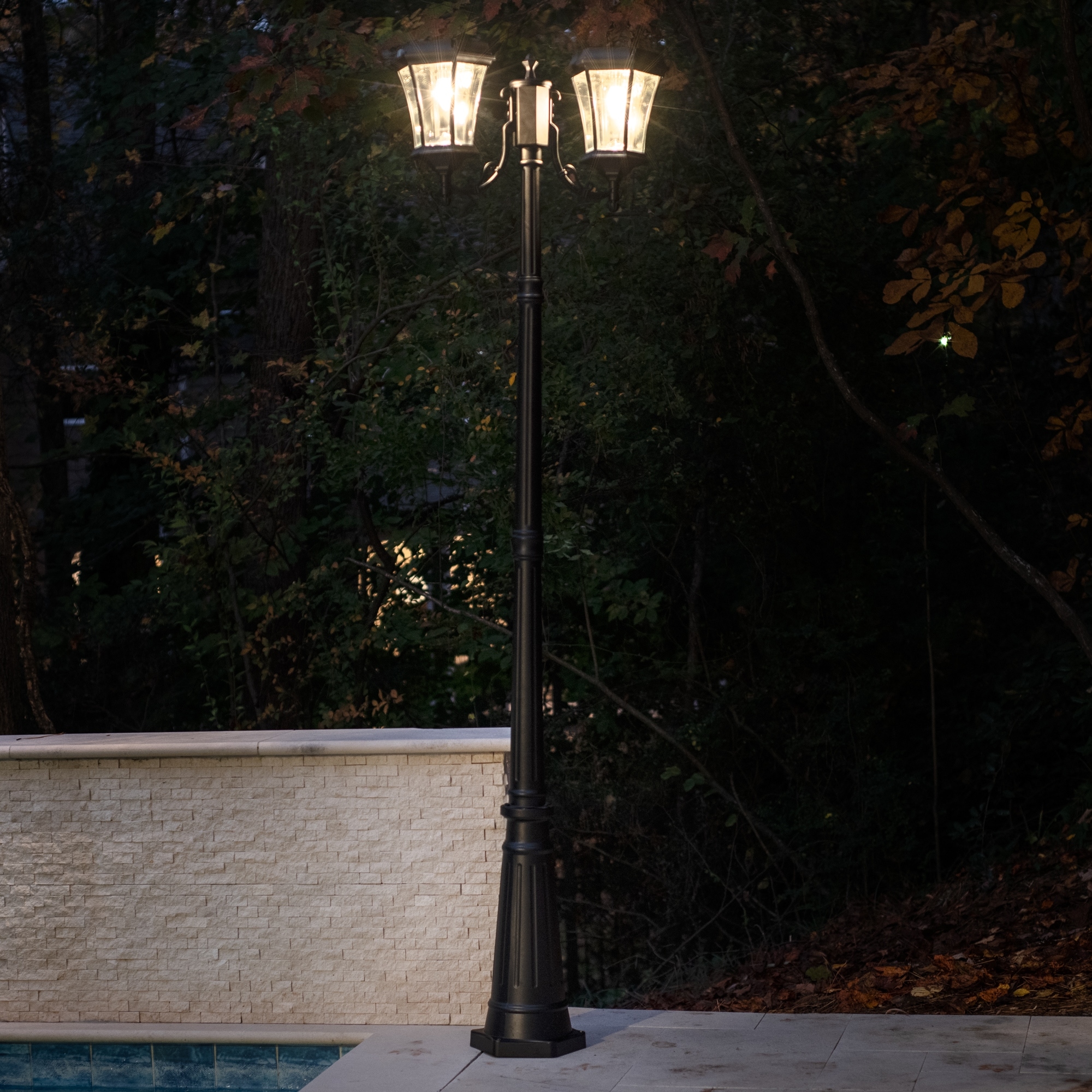 Victorian solar shop lamp post