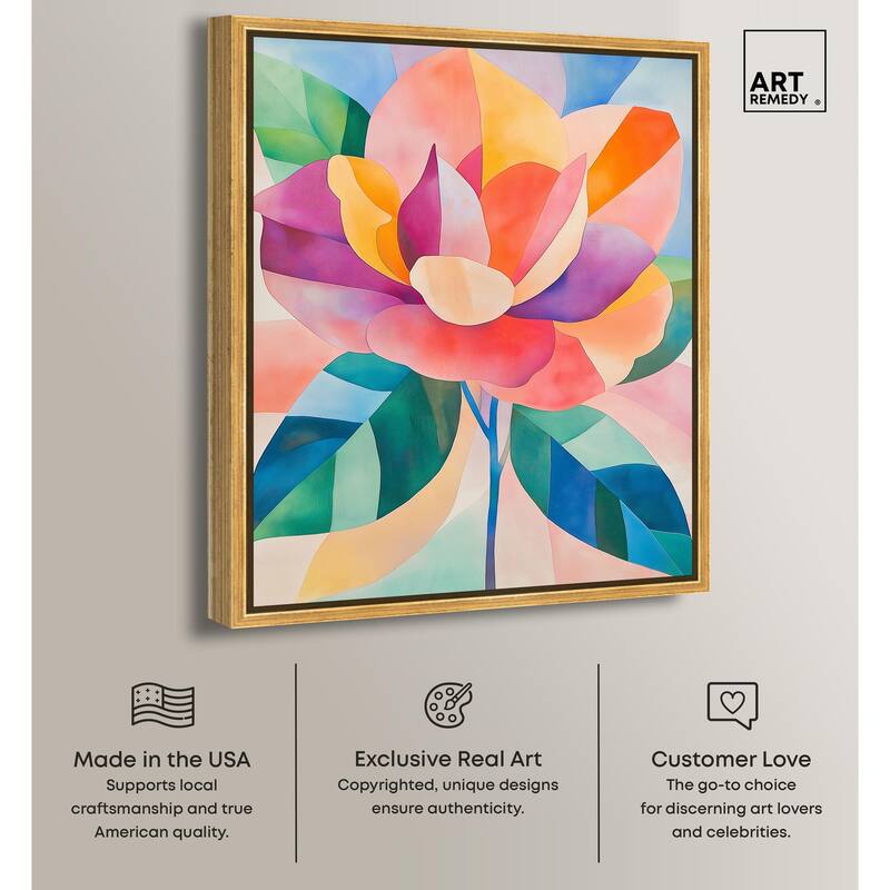 Ail Geofloral I Canvas by Art Remedy