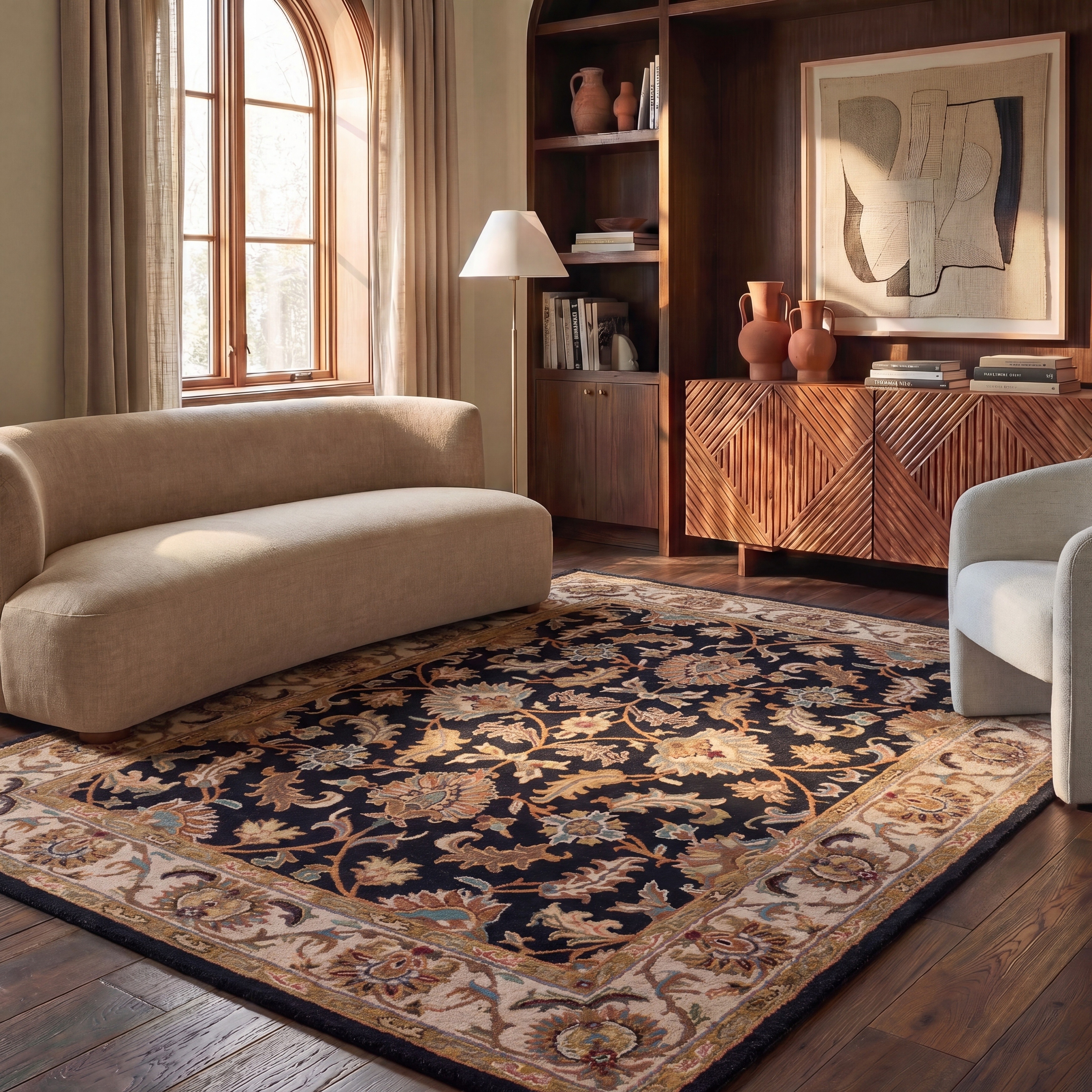 SAFAVIEH Handmade Heritage Lion Traditional Oriental Wool Rug
